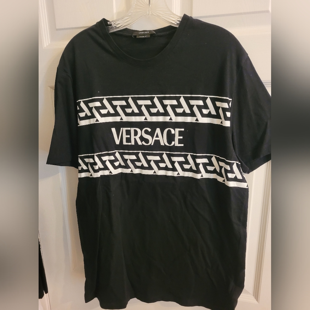 Versace Black Graphic Tee 2XL